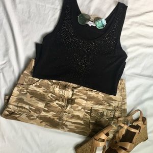 Ann Taylor Loft Casual Camo Skirt
